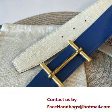 Hermes H d'Ancre belt buckle  &  Reversible leather strap 38 mm 02 2023
